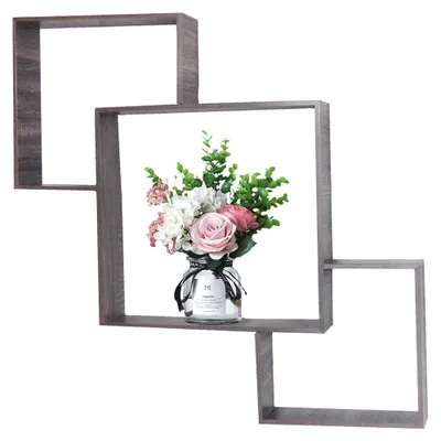 Produktbild von Dekoratives Wandregal Viola aus MDF, 70x70x9 cm