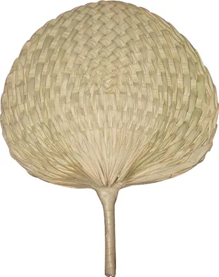 Obrázek produktu pro Přírodní vějířový doplněk hnědý 34x31 cm - univerzální velikost