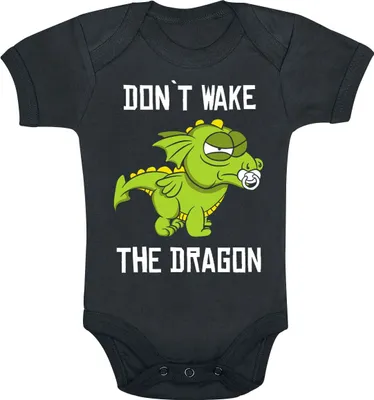 Produktbild von Tierisch Body Uni Kids - Don't Wake The Dragon schwarz 80/86