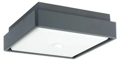 Produktbild von Gartenbeleuchtung LED Bewegungsmelder Aluminium B: 20 cm IP65 Anthrazit eckig 2700/3000/4000 K 1069 lm Modern
