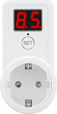 Produktbild von Digitaler Countdown Timer mit EU-Stecker – 2-stelliges Display, Countdown-Zeitschaltuhr für 230V Steckdosen, 10 Min. bis 9 Std. 50 Min.