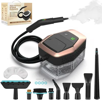 Handdampfreiniger 1500 W, 4 bar, 105 °C, 1,8 l Tank, 12 Zubehörteile