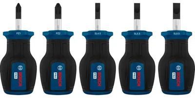 Produktbild von PRO Stubby-Schraubendreher-Set PZ/SL, 5-tlg.