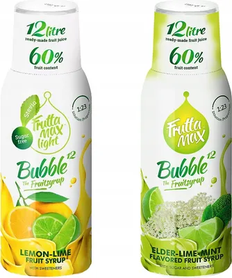 Image de Sirops Fruttamax Citron Vert Menthe Légère, 500ml, 2 pièces