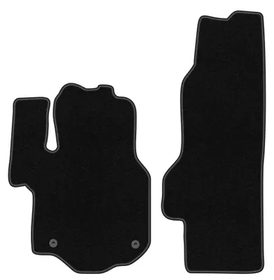 Immagine prodotto di Tappetini anteriori in moquette per VW Grand California 2019- – 2 pezzi, neri, su misura – Wielganizator BASIC
