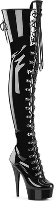 Produktbild von DELIGHT-3022 Damen Boots von Pleaser, Schwarz Glanz , EU 35, US 5