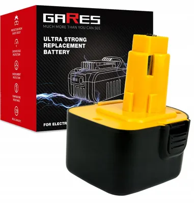 Zdjęcie produktu dla Gares Akumulator do Dewalt DC988 DW056N DExxxx | 18 V 2 Ah Inny | Mocna Bateria do Robot Sprzątający | Wydajny Zamiennik Gares®