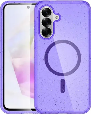 Obrázok produktu pre imoshion Sparkle Zadný kryt s MagSafe pre Samsung Galaxy A36 - Glitter Purple
