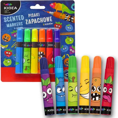 Produktbild von KIDEA Duftstifte, 6 Farben, für Kinder