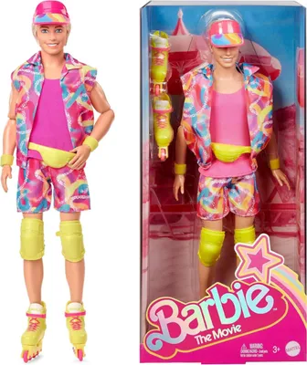 Image de Mattel Barbie Ken en tenue de cinéma sur patins à roulettes HRF28