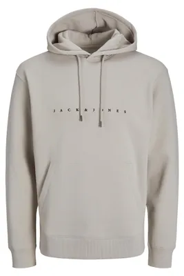 Productafbeelding van JACK & JONES Comfortabele hoodie met subtiele tekst. Duurzaam. Maat: XL