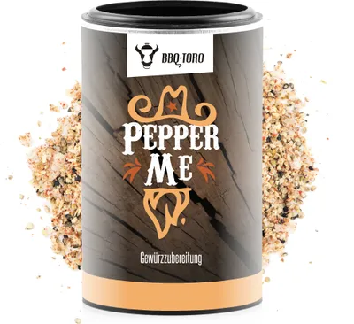 Produktbild von BBQ-Toro "Pepper Me", 90 gr., Gewürzzubereitung, sechs Pfeffersorten, für Fleisch und mehr