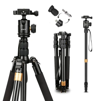 Obrázok produktu pre Profesionálny statív na fotoaparát, kompaktný hliníkový cestovný monopod/statív