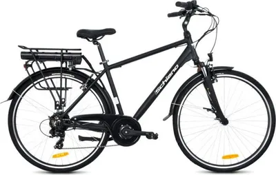 Zdjęcie produktu dla F.lli Schiano City Bike 28" – Składany E‑Bike Z Aluminium, Koła 28", Przerzutka 21‑Biegowa, Silnik 250 W, Bateria 36V × 10,4 Ah – Kolor Czarny