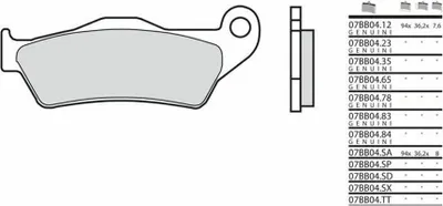 Zdjęcie produktu dla Klocki hamulcowe BREMBO Off-Road Sinttered Metal - 07BB04SX