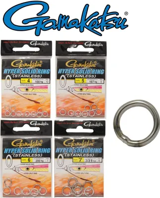 Produktbild von Gamakatsu Hyper Solid Ring Stainless Nickel Ringe, Größe:5
