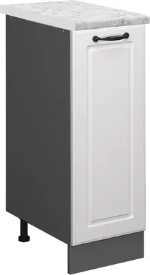 Image de Meuble de cuisine Vicco R-Line Blanc campagne 30cm PT Marbre, Model 46610