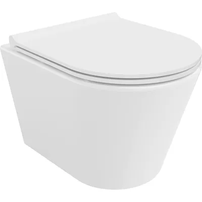 Obrázek produktu pro Mexen Rico WC mísa Rimless s pomalu padající deskou slim, duroplast, Bílá - 30720500