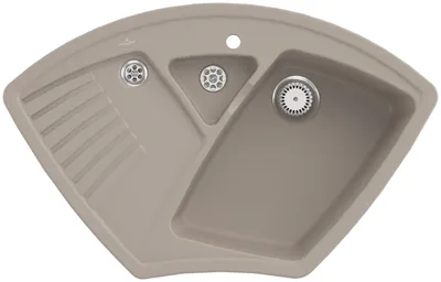 Produktbild von Villeroy & Boch Keramikspüle 672901AM, Arena Eck Eckspüle - inkl.