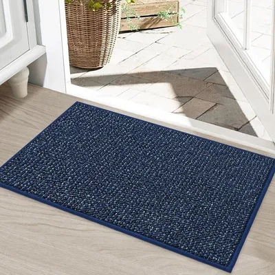 Immagine prodotto di Tappetino antiscivolo per interni, lavabile, 50 x 80 cm, colore blu