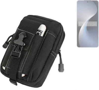 Produktbild von K-S-Trade Gürtel Tasche kompatibel mit Meizu 21 Note Gürteltasche Holster Schutz Hülle Handy Hülle Smartphone outdoor Handy-Hülle schwarz