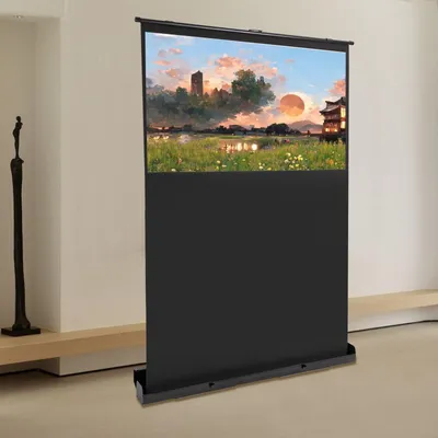 Image de Écran de projection - Écran pour vidéoprojecteur - Écran de cinéma - Écran de présentation - Écran pliable - 152,4 cm