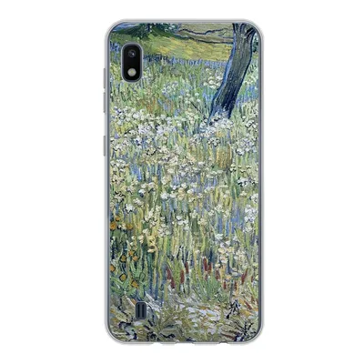 Produktbild von MuchoWow® Handyhülle Schutzhülle Hülle für Samsung Galaxy A10 Baumstämme im Gras - Vincent van Gogh Silikon Softcase Handy Hülle - Schutzhülle