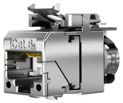 Produktbild von Telegärtner 100023209, RJ-45/11/12, Silber, Weiblich, Gerade, Nickel, IP2X