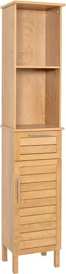 Produktbild von Mdf säule 1 tür + 1 schublade + 2 regale - kolonial - Tendance