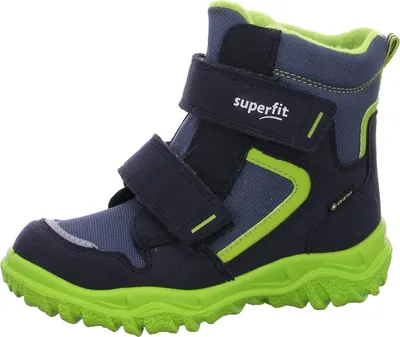 Zdjęcie produktu dla superfit Gore-Tex buty na rzep Husky 1-000047-8020 niebieski/zielony, rozmiar 20-25, szerokość średnia, wyjmowana wkładka