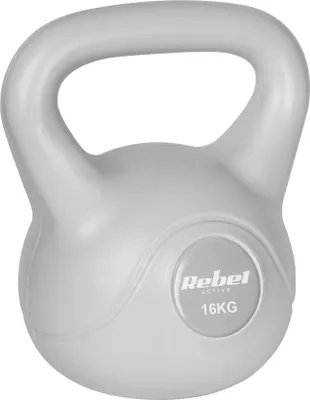 Immagine prodotto di Kettlebell 16g grigio kettle dumbbell palla per esercizi ABS Rebel