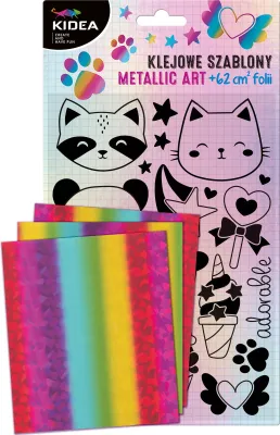 Produktbild von Metallic Art Sweet Kidea Klebstoffschablonen
