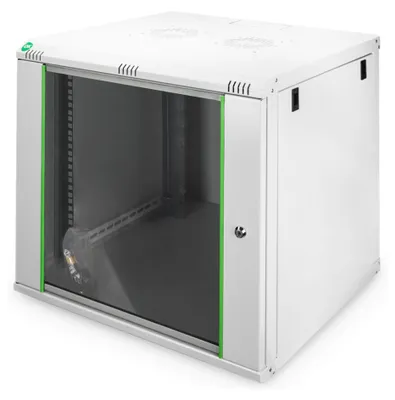 Produktbild von Netzwerkschrank Dynamic Basic Serie - 600x600 mm (BxT) (grau, 12 Höheneinheiten)
