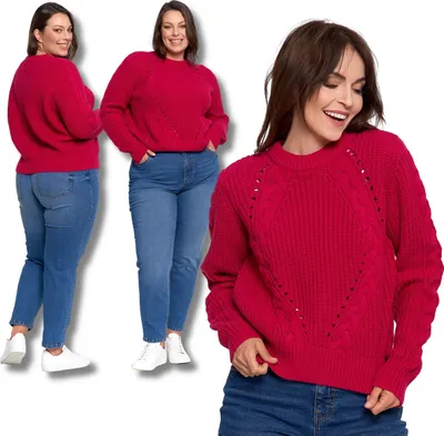Immagine prodotto di Maglione Da Donna Caldo A Quadri Tessuto Elegante Classico Moraj S/M