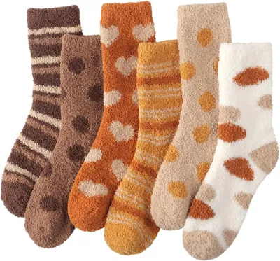 Produktbild von Warme Kuschelsocken Damen 36-42, Flauschige Kuschel Socken