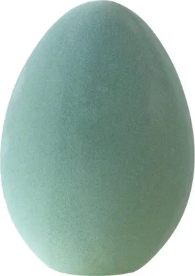 Produktbild von Osterei Deko Ei Graugrün Beflockt Kunststoff 20cm Osterdeko Tischdeko