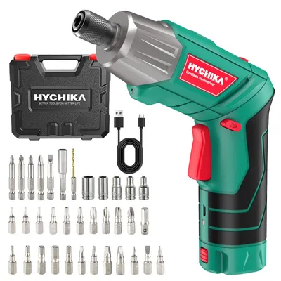 Image de Visseuse sans fil HYCHIKA 3,6 V, 6 N·m, avec batterie Li-ion de 2000 mAh et 20 accessoires