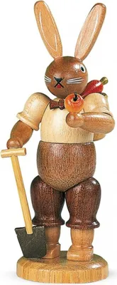 Obrázok produktu pre Veľkonočná figúrka zajac záhradník príroda malá výška 11cm NOVINKA