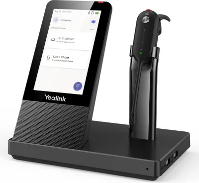 Zdjęcie produktu dla Yealink WH67 Teams, Bezprzewodowy, Biuro/centrum telefoniczne, 20 - 14000 Hz, 19 g, Zestaw słuchawkowy, Czarny