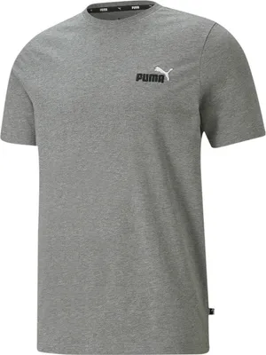 Produktbild von PUMA Ess+ Metallic Embroidery Logo T-Shirt Herren medium gray heather S