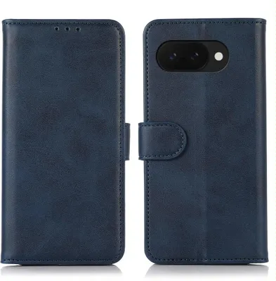 Produktbild von Mobigear Wallet  Google Pixel 9a Hülle Klapphülle Geldbörse - Blau