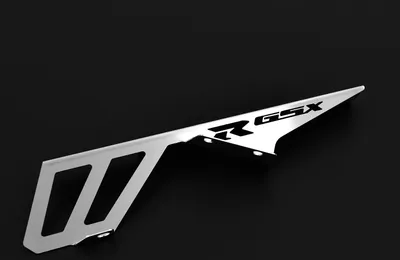 Obrázek produktu pro Ochranný kryt řetězu kompatibilní se Suzuki GSX-R 600 / GSX-R 750 BJ 2004-05 Logo stříbrná