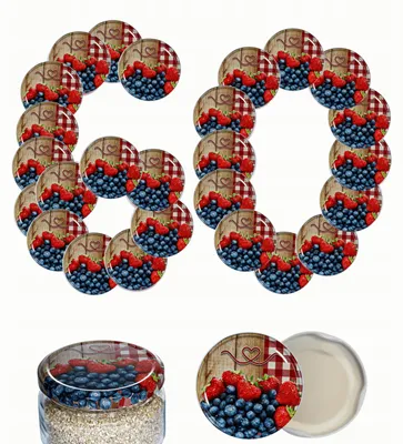 Produktbild von Wamar-Sosenka Twist-Off Deckel 82mm 60 Stück Muster A