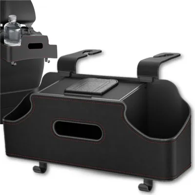 Produktbild von EDIBAZZAR | Multifunktionaler Auto-Organizer für die Rückseite des Sitzes, aus Kunstleder, mit Handyhalter