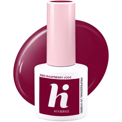 Obrázek produktu pro Hi Hybrid 204 UV gelový lak na nehty Red Raspberry 5ml