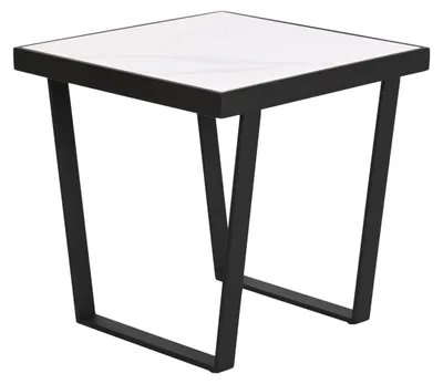 Immagine prodotto di Tavolino ausiliario, in metallo e Vetroceramica, 50 x 50 x 50 cm, ideale per il soggiorno