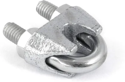 Productafbeelding van Staaldraad Clips - Kabelklemmen Staalkabel - Vastzetten Staalkabels - Verzinkt Staal - 14mm - Zilverkleurig