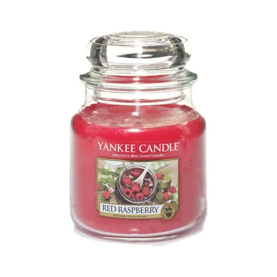 Produktbild von Yankee Candle Duftkerze im Glas Medium Rot Raspberry