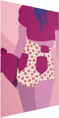 Produktbild von Posterpapier Poster - Strawberry Shorts 29.7x42 cm Menschen h-A-0144-ao-a