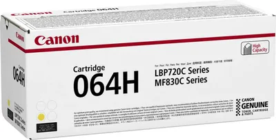 Produktbild von Canon Toner Cartridge 064 H Y yellow